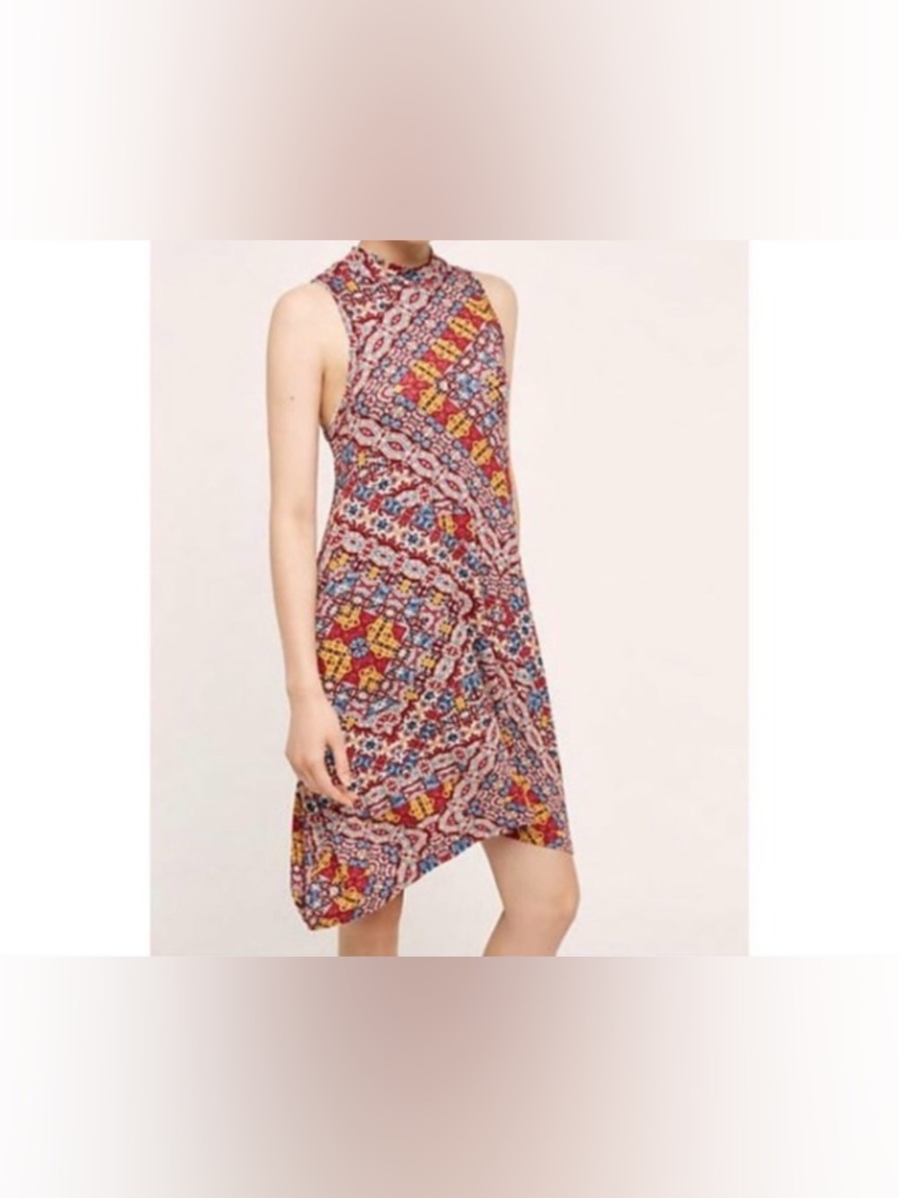 Anthropology - MAEVE Mock Neck Swing Dress